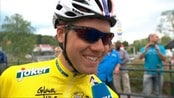 En fornøyd Boasson Hagen etter seieren i Tour of Norway - Edvald Boasson Hagen syklet i mål med gul trøye og vant Tour of Norway sammenlagt. Se intervju med gausdølen etter målgang på Hønefoss.