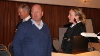 Bjørn Stordrange (f.v.), Fred A. Ingebrigtsen og Toril Dale (Foto: Mari Rollag Evensen/NRK)