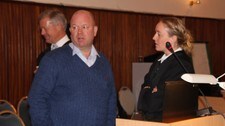 Bjørn Stordrange (f.v.), Fred A. Ingebrigtsen og Toril Dale (Foto: Mari Rollag Evensen/NRK)