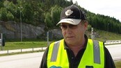 Erik Graarud oppsummerer vogntogtellingen - Erik Graarud oppsummerer vogntogtellingen på Svinesund, etter NLF's 24-timersaksjon.