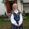 Anna Cecilia Sjöberg utenfor Sørfjorden kirke. Anna Cecilia Sjöberg utenfor Sørfjorden kirke.