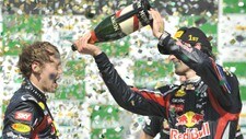 Mark Webber Sebastian Vettel (Foto: NELSON ALMEIDA/Afp)