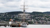 Christian Radich i Trondheim havn.