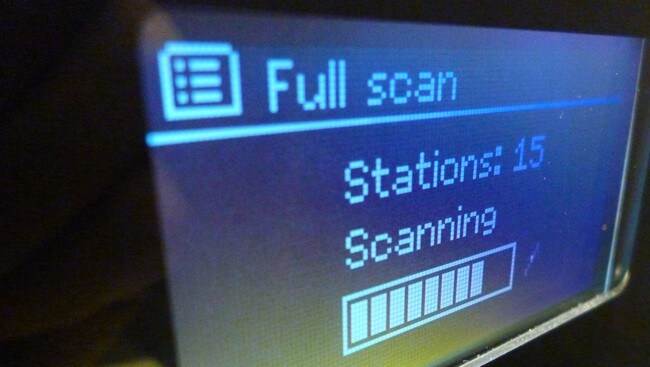 Kanalsøk på Pinell digitalradio