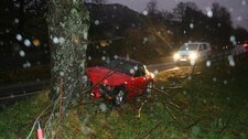 Utforkjøring på Åsland (Foto:Ronny Hjertås/NRK)