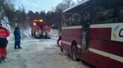 Bussen stod fast