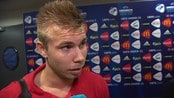 Marcus Pedersen: - Håper folk der hjemme skjønner hvor gode vi er - Marcus Pedersen gikk ut av EM-sluttspillet med en veldig god følelse, og mener alle på laget har prestert veldig godt. Reporter: Marius Skjelbæk