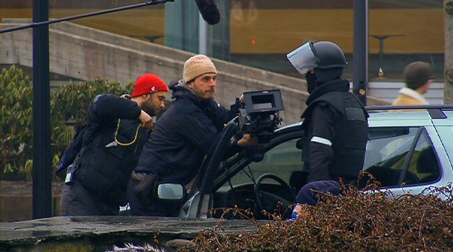 Innspilling av NOKAS-filmen (Foto: Tom Edvindsen/NRK)