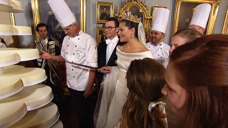 Victorias og Daniels kake (Foto: SVT) Victorias og Daniels kake (Foto: SVT)