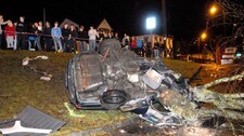 Kjørte av veien i Kvinesdal (Foto: Tarald Reinholt Aas/avisa Agder)