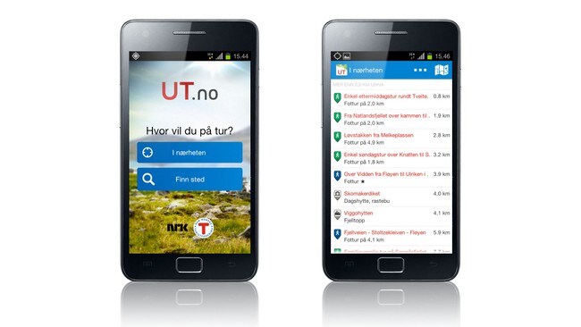 UT.no-app for Android (Foto: Bård Skrede Johannessen/NRK)