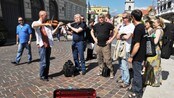 MiN-ensemblet på torget i Benevento
