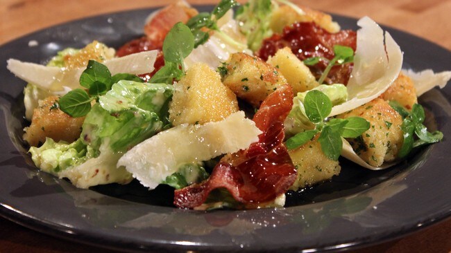 Potetpasta med kremet hjertesalat