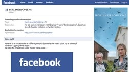 Berlinerpoplene på Facebook (NRK)
