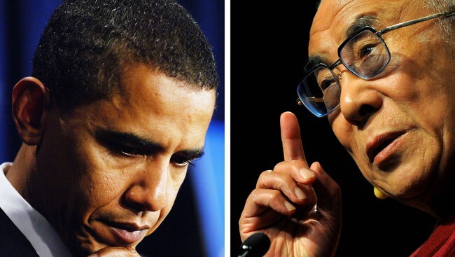 USAs president Barack Obama og Dalai Lama (Scanpix/AFP) USAs president Barack Obama og Dalai Lama (Scanpix/AFP)