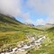 JOTUNHEIMEN: Tåka letter i Gjertvassdalen på vei fra Skogadalsbøen til Turtagrø. 