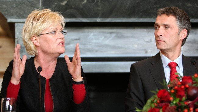 Kristin Halvorsen (SV) og Jenst Stoltenberg (Ap) (Foto: Åserud, Lise/Scanpix) Kristin Halvorsen (SV) og Jenst Stoltenberg (Ap) (Foto: Åserud, Lise/Scanpix)
