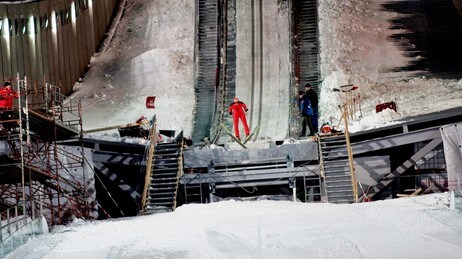 Prøvehopper i Kollen (Scanpix) Prøvehopper i Kollen (Scanpix)