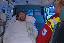 Video Jacobsen hjem til Norge, fortsatt uten følelse i kroppen (Foto: Nyhetsspiller) Video Jacobsen hjem til Norge, fortsatt uten følelse i kroppen (Foto: Nyhetsspiller)