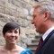 Ordfører i Oslo, Fabian Stang (H), og Ine Marie Eriksen Søreide ankommer middagen.