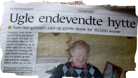 Faksimile fra Grimstad Adressetidende Faksimile fra Grimstad Adressetidende
