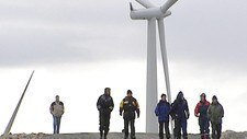 Vindmøllepark (Foto: Christian Kråkenes/NRK)