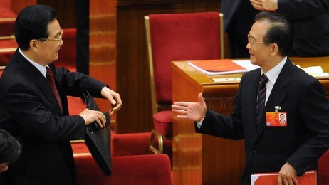 Kinas ledere Hu Jintao og Wen Jiabao (Foto: MARK RALSTON/Afp) Kinas ledere Hu Jintao og Wen Jiabao (Foto: MARK RALSTON/Afp)
