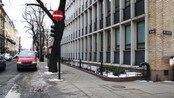 Hensatt varebil i Akersgata bak Stortinget