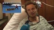 Bråten: - Legen sier at jeg er tilbake om tre uker og jeg tror jeg er tilbake før det - Snøbrettkjøreren Gjermund Bråten slapp med skrekken etter ribbeinsbruddet han pådro seg i forrige uke. Etter å ha vurdert frem og tilbake, og til slutt landet på å operere, fant legene ut at skaden var langt verre enn først antatt. Nå tvinges han til å bli værende i USA over nyttår. Reporter: Thomas Lerdahl.