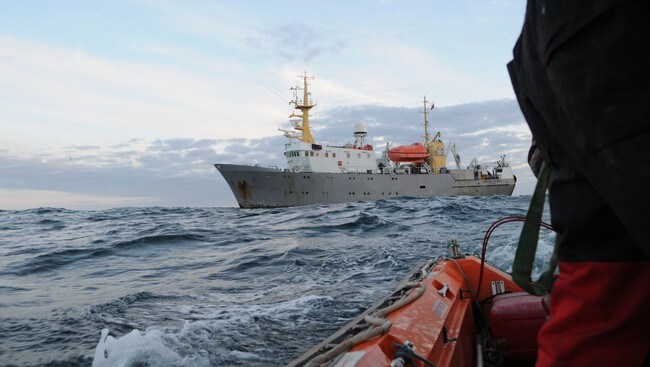 Havforskningsinstituttets sesimikkundersøkelse (Foto: Kjaratan Mæstad, Havforskningsinstituttet) Havforskningsinstituttets sesimikkundersøkelse (Foto: Kjaratan Mæstad, Havforskningsinstituttet)