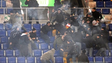 Roma-supportere (Scanpix/Reuters)