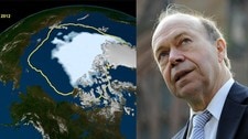 Issmelting og James Hansen (Foto: NASA/Carl de Souza. Montasje NRK/Reuters/Scanpix/AFP) Issmelting og James Hansen (Foto: NASA/Carl de Souza. Montasje NRK/Reuters/Scanpix/AFP)