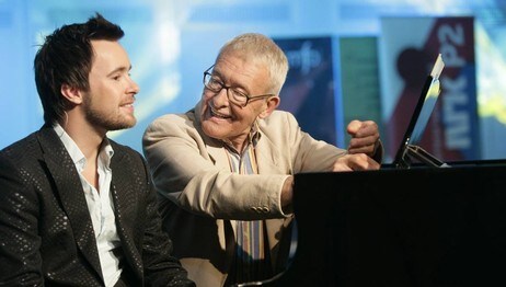 Griegkonsert 15. juni 2007 Stian Barsnes Simonsen og Eyvind Solås (Foto: Ole Kaland/NRK)