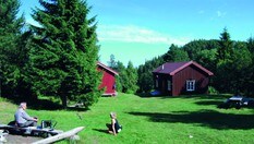 Tunet ved Damhaugen er en fint tilrettelagt  rasteplass for turgåere.