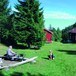 Tunet ved Damhaugen er en fint tilrettelagt  rasteplass for turgåere.