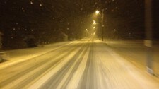 Snødekke E39 (Foto: Anne Torhild Nilsen/NRK)