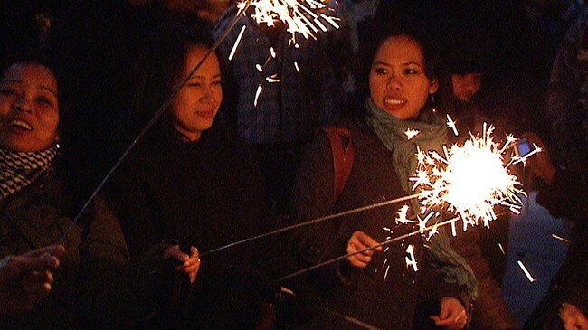 Nyttår i Bergen 2008 (Foto: Christian Kråkenes/NRK)