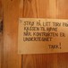 Klar beskjed på utedoen! Reinheim, Dovrefjell 27.juli 2010