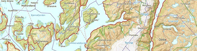 Kartutsnitt fra Statens kartverk Kartutsnitt fra Statens kartverk
