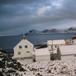 Skongenes Fyr, fyrbygningene i snø (Britt, des04).