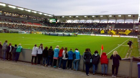 Briskeby gressbane. (Foto: Knut Sveen/NRK) Briskeby gressbane. (Foto: Knut Sveen/NRK)