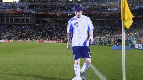 Lionel Messi som hologram (Foto: DANIEL GARCIA/Afp) Lionel Messi som hologram (Foto: DANIEL GARCIA/Afp)
