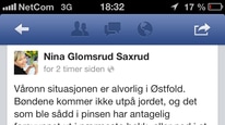 Facebook-aksjon Østfold Bondelag (Foto: Faksimile/NRK) Facebook-aksjon Østfold Bondelag (Foto: Faksimile/NRK)