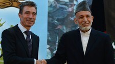 Anders Fogh Rasmussen og Hamid Karzai (Foto: SHAH MARAI/Afp) Anders Fogh Rasmussen og Hamid Karzai (Foto: SHAH MARAI/Afp)