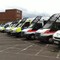 Det var mye politi i Luton under EDL-aksjon.