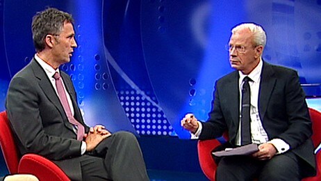 Viggo Johansen og Jens Stoltenberg (NRK) Viggo Johansen og Jens Stoltenberg (NRK)