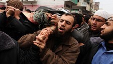 Momen Abu Dafs begravelse (Foto: Mohammed Salem/Reuters)
