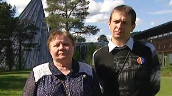 Nina Afanesjeva og Andrej Danilov (Foto: Jørgen Bjerke/NRK)
