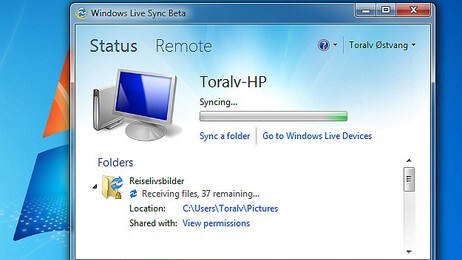 Windows Live Sync (Foto: (skjermdump)) Windows Live Sync (Foto: (skjermdump))