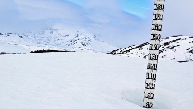 Snømåler (Foto: Sindre Thoresen Lonnes/Den Norske Turistforening)